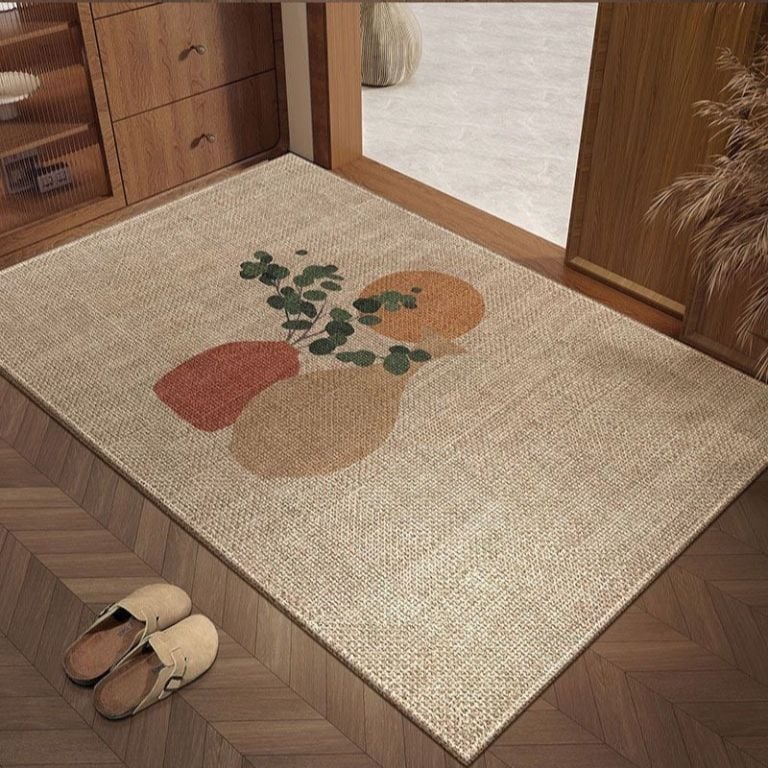 Мат за входна врата - ТПЕ, машинно тъкана, квадратен, за антре, модерен минималистичен стил