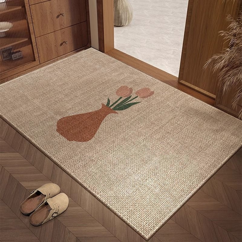 Мат за входна врата - ТПЕ, машинно тъкана, квадратен, за антре, модерен минималистичен стил