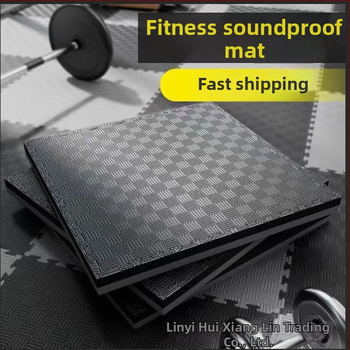 Тренировъчна подложка за фитнес и бойни изкуства — патчворк дизайн, квадратна форма, ивици, балонова пяна, машинно тъкане