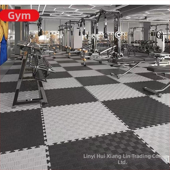 Тренировъчна подложка за фитнес и бойни изкуства — патчворк дизайн, квадратна форма, ивици, балонова пяна, машинно тъкане