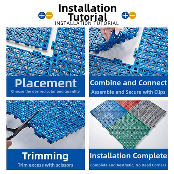 PVC grīdas paklājs ar caurumiem dizainu – pretslīdējošs, ūdensizturīgs, izturīgs pret nolietojumu, piemērots dušai, virtuvei, vannas istabai, tualeitei un baseiniem