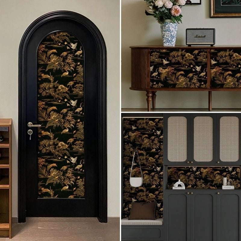 Стенно стикер: ретро-европейски стил, водоустойчив, влагоустойчив, модерна простота (GS(2016)no.4020)