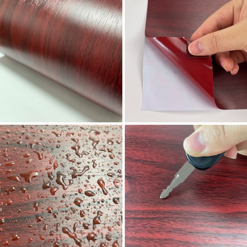 PVC самозалепващ стенен стикер за мебели — водоустойчив и антизамърсяващ; тип: водоустойчив стенен стикер; пространство: хол, спалня, кабинет, кухня, баня; стил: модерен минималистичен