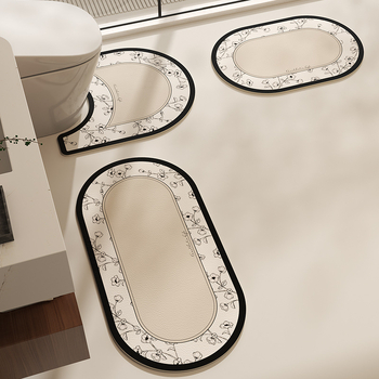 Prostirka za kupaonicu na pod, izvanzemaljski oblik, XPE materijal, uzorak zvjezdano nebo, upijajuća, brzo suši