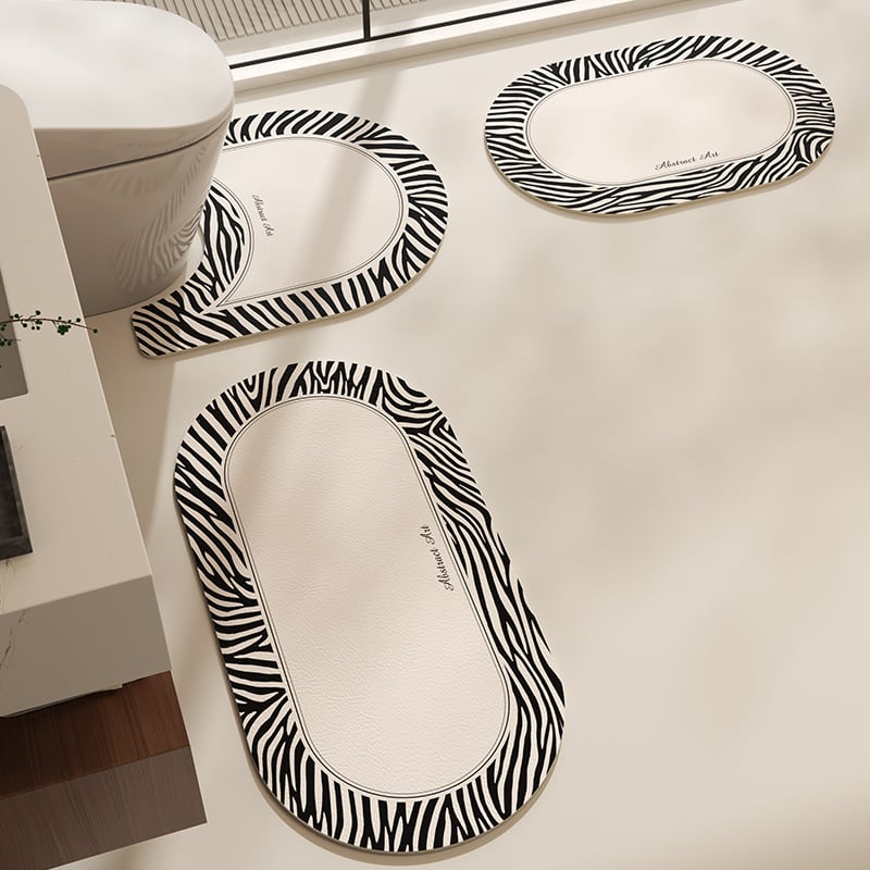 Prostirka za kupaonicu na pod, izvanzemaljski oblik, XPE materijal, uzorak zvjezdano nebo, upijajuća, brzo suši