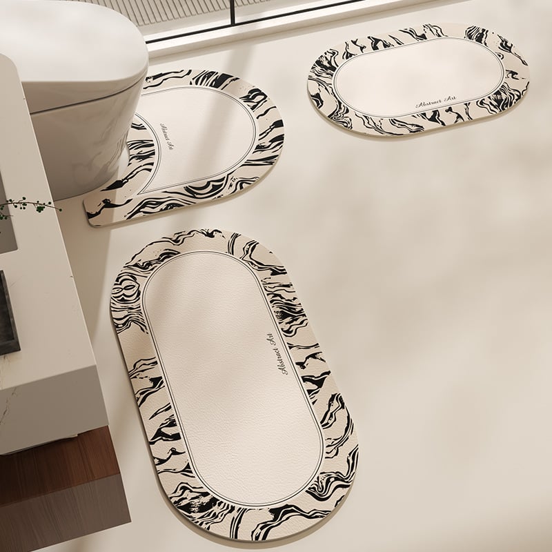 Prostirka za kupaonicu na pod, izvanzemaljski oblik, XPE materijal, uzorak zvjezdano nebo, upijajuća, brzo suši