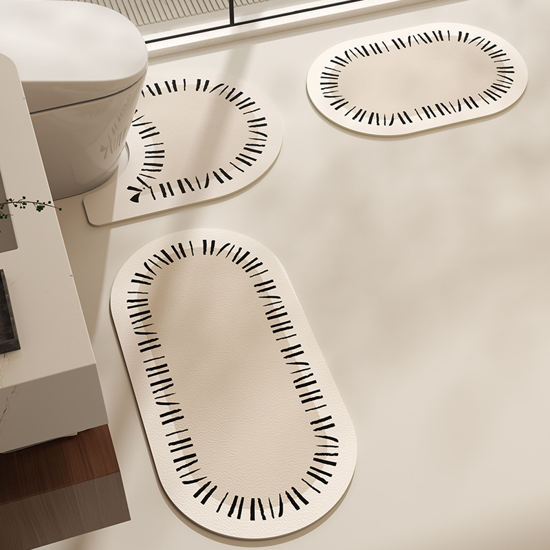 Prostirka za kupaonicu na pod, izvanzemaljski oblik, XPE materijal, uzorak zvjezdano nebo, upijajuća, brzo suši