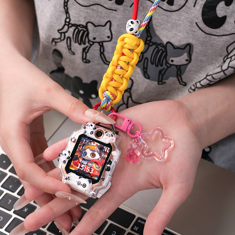 Xiaotiancai каишка за смартчасовник – стил Панда, съвместима със Z11/Z10/Z9/Z8A (Q2A/D2/D3s/Z6d); персонализируем размер на интерфейса; закопчаване: единичен пръстен без катарама; материал: Друг; стил: модерен