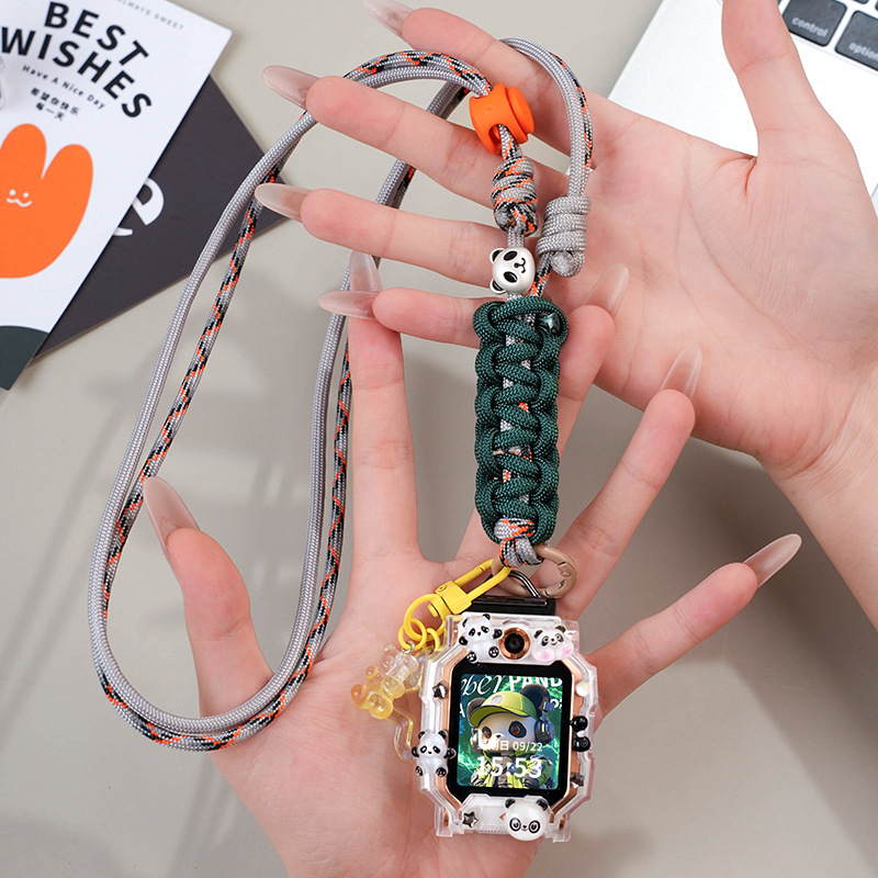 Xiaotiancai каишка за смартчасовник – стил Панда, съвместима със Z11/Z10/Z9/Z8A (Q2A/D2/D3s/Z6d); персонализируем размер на интерфейса; закопчаване: единичен пръстен без катарама; материал: Друг; стил: модерен