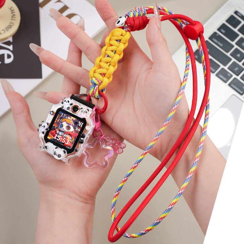 Xiaotiancai каишка за смартчасовник – стил Панда, съвместима със Z11/Z10/Z9/Z8A (Q2A/D2/D3s/Z6d); персонализируем размер на интерфейса; закопчаване: единичен пръстен без катарама; материал: Друг; стил: модерен