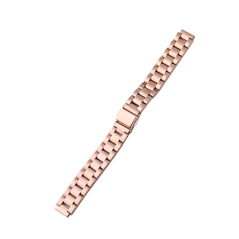 Метална каишка за Xiaomi Mi Band 567 поколение — универсална, неръждаема стомана, с три топчета, закопчаване със snap, интерфейс 12 мм