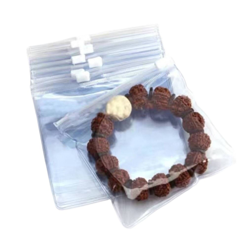 ABS anyagú ékszerdoboz, átlátszó, zárható cipzárral