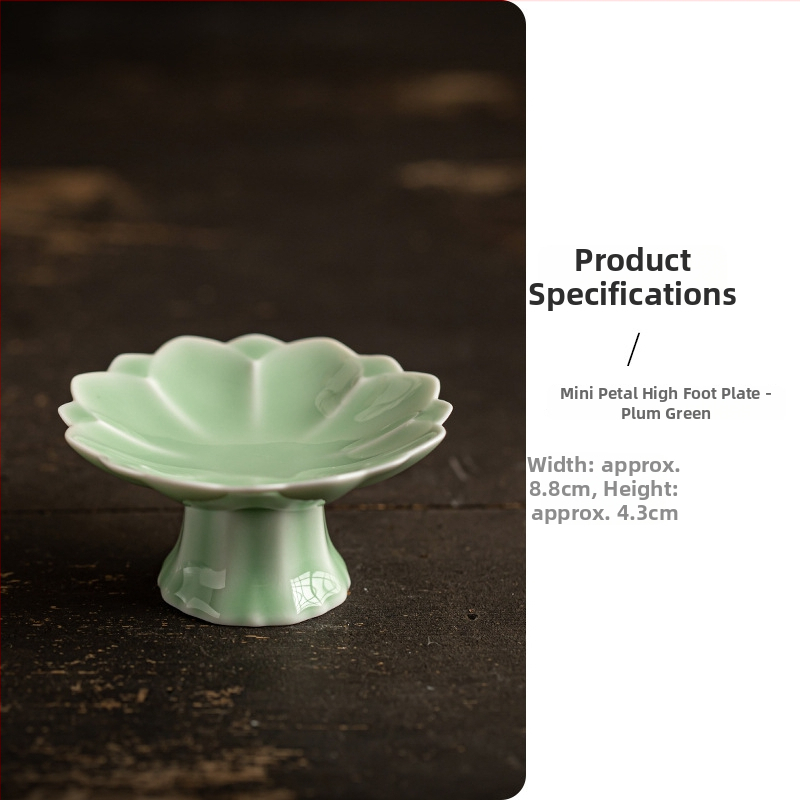 Порцеланова чиния за плодове, луксозен дзен стил и ретро дух, марка Wuxi Tang, пускана през 2024 г.