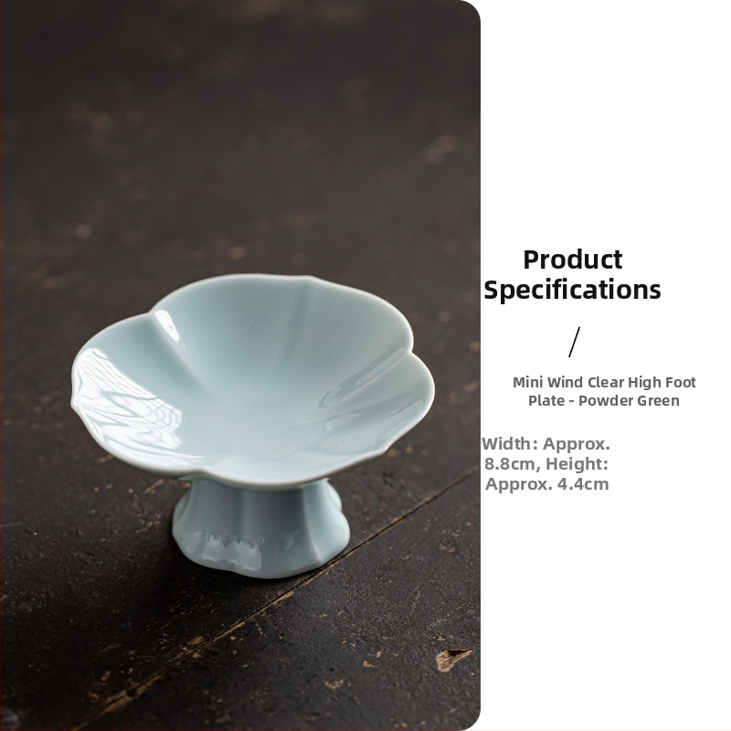 Порцеланова чиния за плодове, луксозен дзен стил и ретро дух, марка Wuxi Tang, пускана през 2024 г.