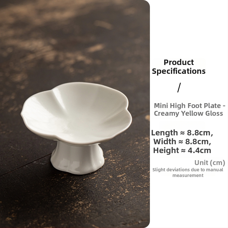 Порцеланова чиния за плодове, луксозен дзен стил и ретро дух, марка Wuxi Tang, пускана през 2024 г.