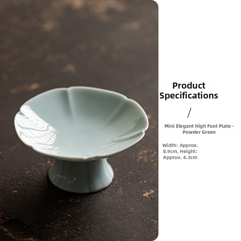 Порцеланова чиния за плодове, луксозен дзен стил и ретро дух, марка Wuxi Tang, пускана през 2024 г.