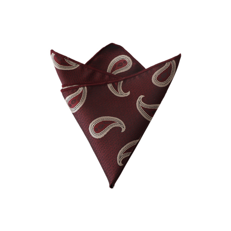 Zsebkendő jacquard mintás, csíkos, poliészterből, mindennapi stílus.