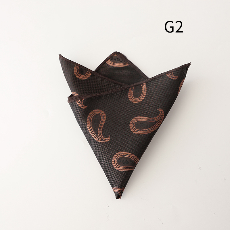 Zsebkendő jacquard mintás, csíkos, poliészterből, mindennapi stílus.