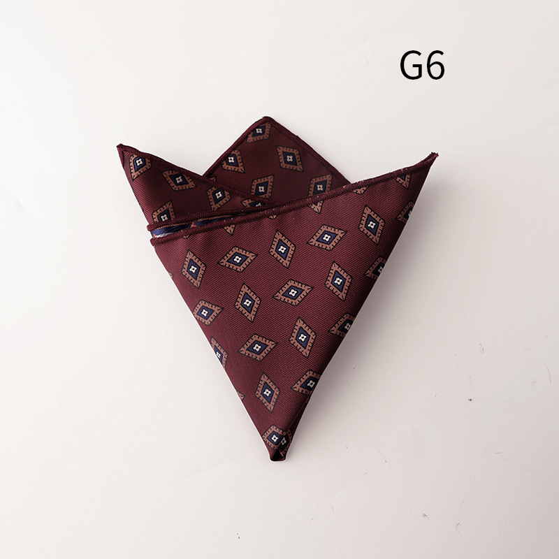 Zsebkendő jacquard mintás, csíkos, poliészterből, mindennapi stílus.