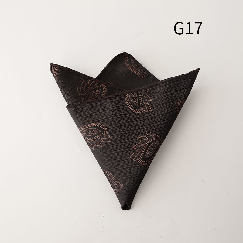 Zsebkendő jacquard mintás, csíkos, poliészterből, mindennapi stílus.