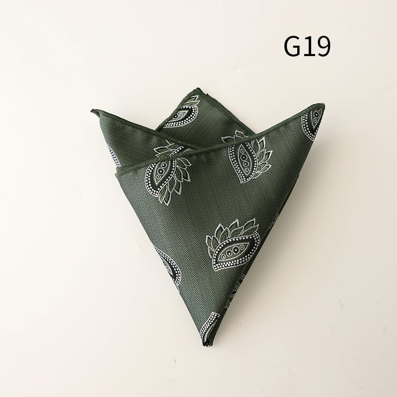 Zsebkendő jacquard mintás, csíkos, poliészterből, mindennapi stílus.