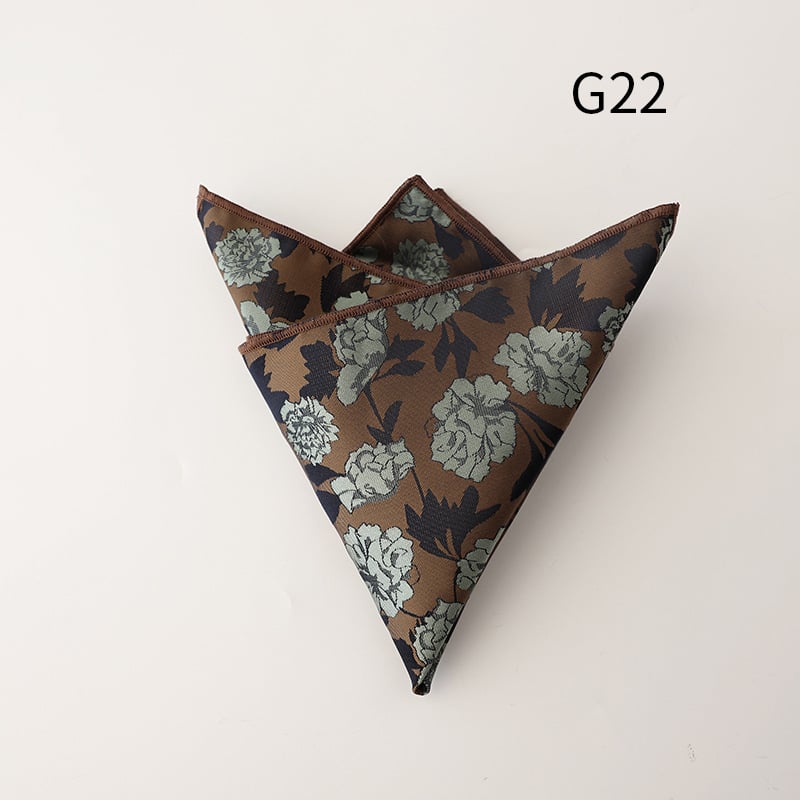 Zsebkendő jacquard mintás, csíkos, poliészterből, mindennapi stílus.