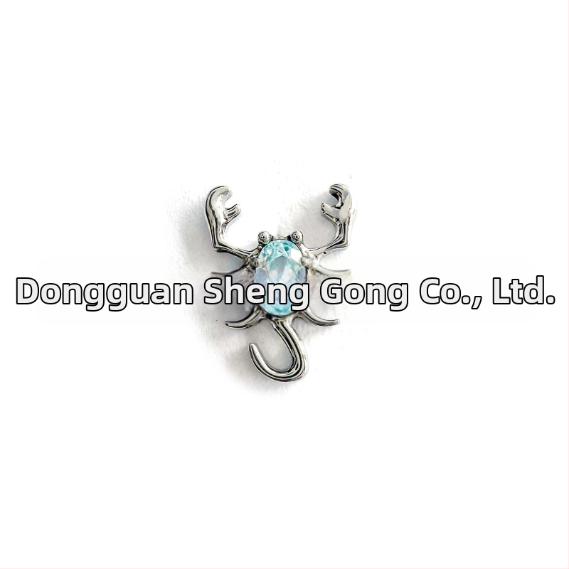 Skorpionu auss studij ar cirkoniju iekšējā vītnes, G23 titāns, ģeometrisks dizains, universāls