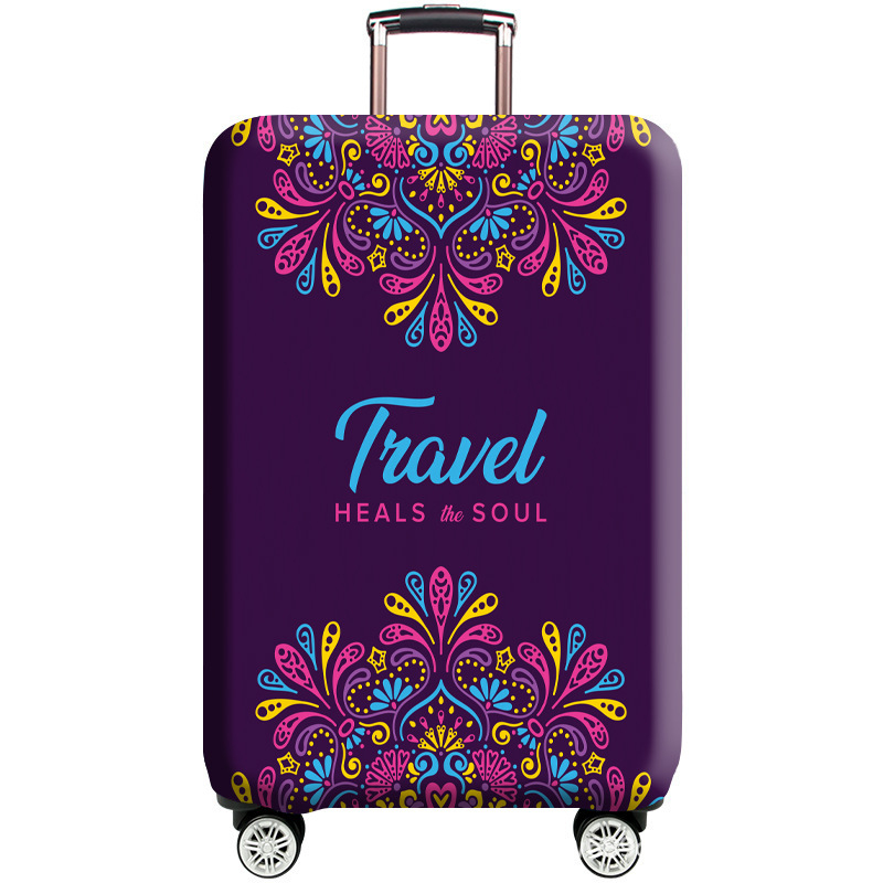 Acoperire de protecție pentru bagaje, poliester, model cu litere, rezistent la uzură, stil urban minimalist