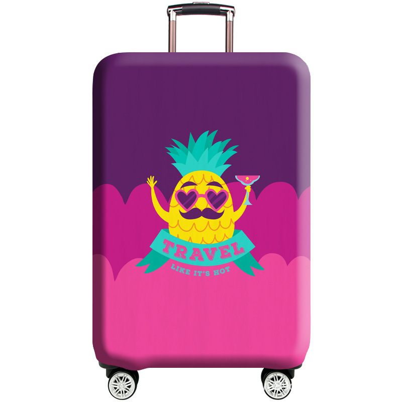 Acoperire de protecție pentru bagaje, poliester, model cu litere, rezistent la uzură, stil urban minimalist