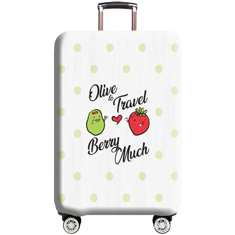 Acoperire de protecție pentru bagaje, poliester, model cu litere, rezistent la uzură, stil urban minimalist