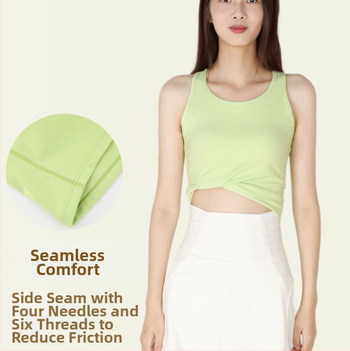 Ενιαία αθλητική γιλέκα με επένδυση στήθους — σουτιέν γυμναστικής με απορρόφηση κραδασμών, 75% νάιλον, 25% ελαστάν, σεζόν 2023