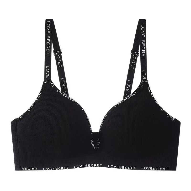Sutien fără cusături pentru femei, efect push-up pentru sâni mici, cupă 3/4, cupă modelată din bumbac, material nylon, bretele reglabil