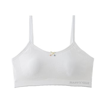 Djevojački sportski top od ice silk, prozračan, bez žice, s košem 3/4, za učenice osnovne i srednje škole