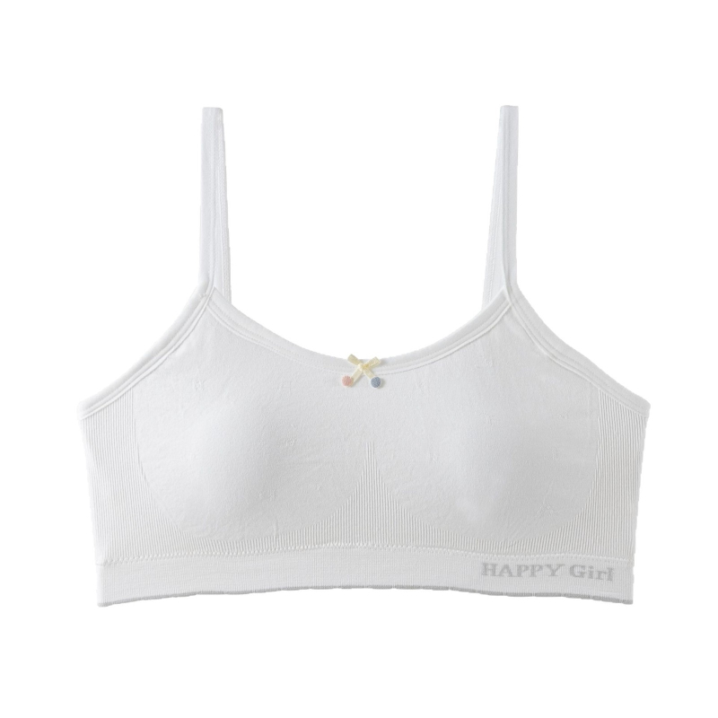 Djevojački sportski top od ice silk, prozračan, bez žice, s košem 3/4, za učenice osnovne i srednje škole
