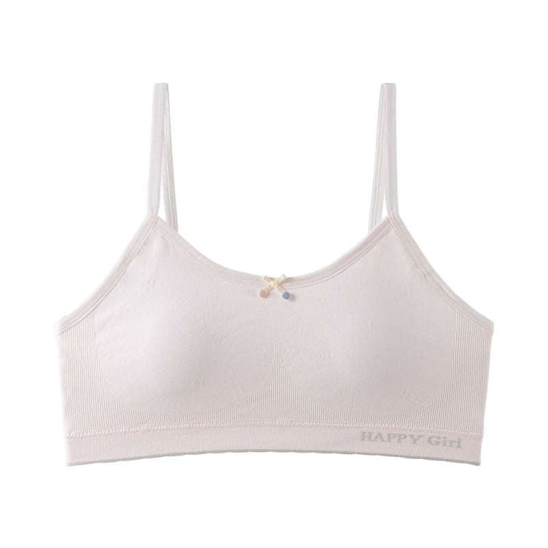 Djevojački sportski top od ice silk, prozračan, bez žice, s košem 3/4, za učenice osnovne i srednje škole
