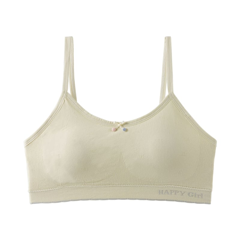 Djevojački sportski top od ice silk, prozračan, bez žice, s košem 3/4, za učenice osnovne i srednje škole