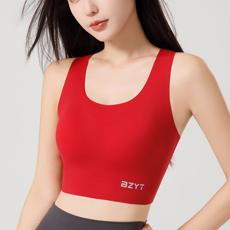 Rampant Girl Αθλητικό σουτιέν χωρίς ραφές, αίσθηση γυμνού δέρματος, όμορφη πλάτη, μήκος μέχρι τη μέση, αντικραδαστικό για τρέξιμο και γιόγκα