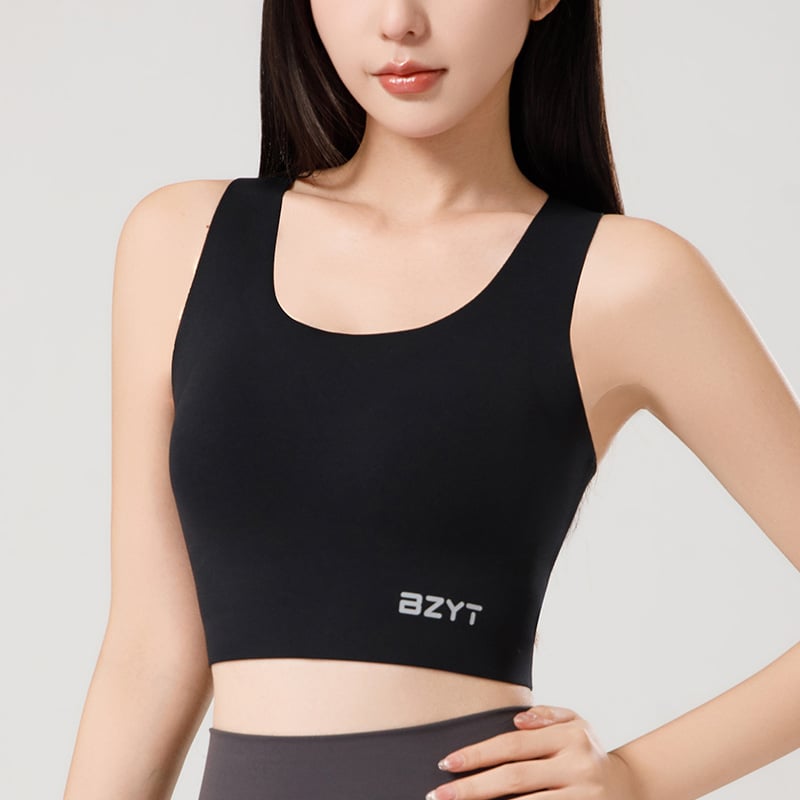 Rampant Girl Αθλητικό σουτιέν χωρίς ραφές, αίσθηση γυμνού δέρματος, όμορφη πλάτη, μήκος μέχρι τη μέση, αντικραδαστικό για τρέξιμο και γιόγκα