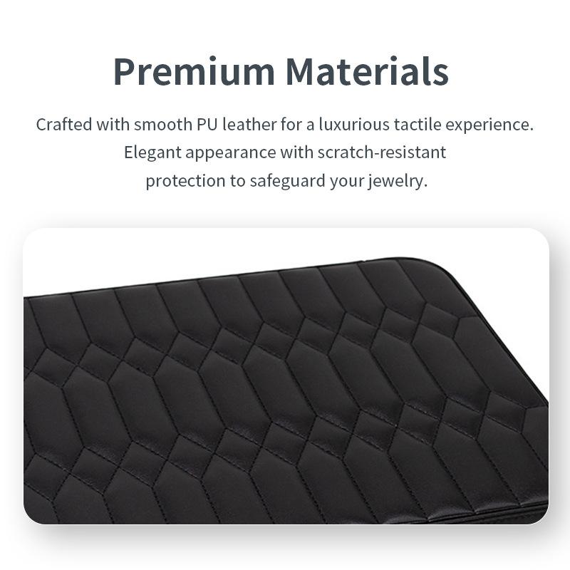 Cutie din piele pentru bijuterii – cutie portabilă de depozitare, Shang Ya