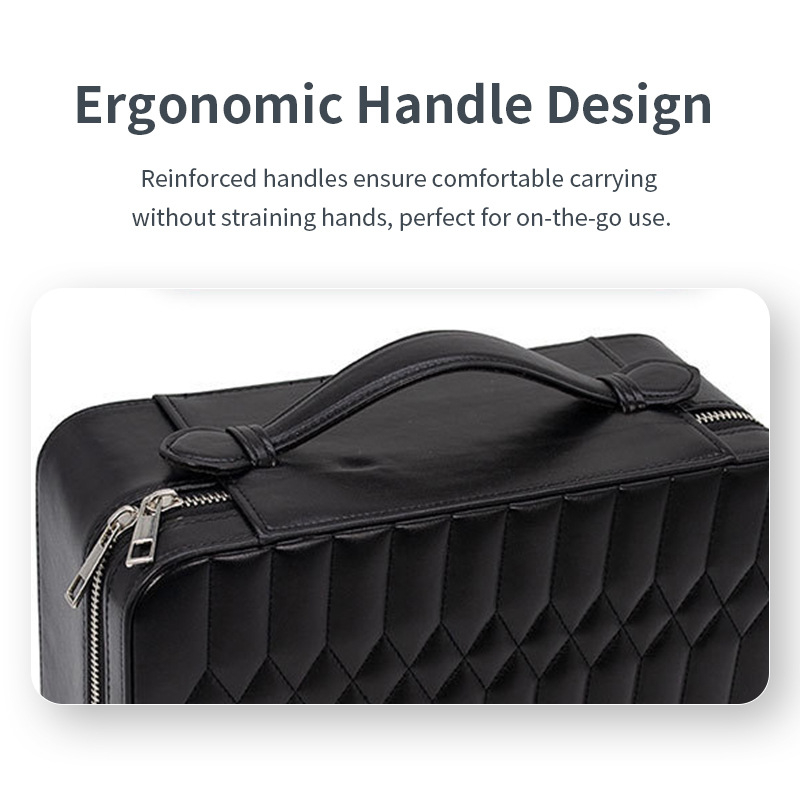 Cutie din piele pentru bijuterii – cutie portabilă de depozitare, Shang Ya