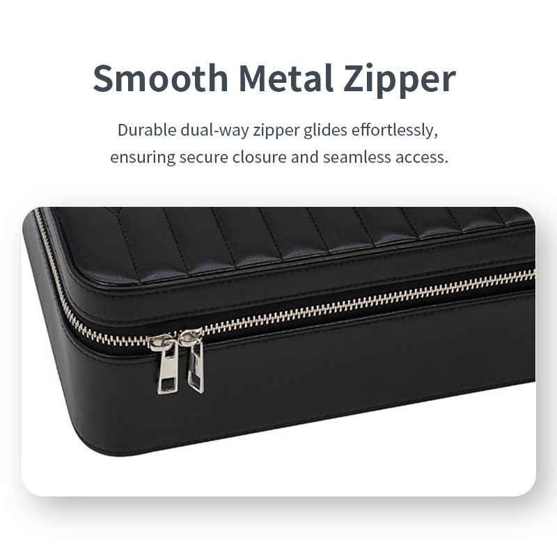 Cutie din piele pentru bijuterii – cutie portabilă de depozitare, Shang Ya