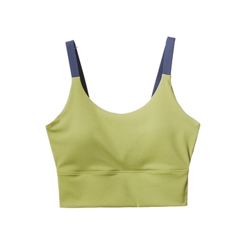 Μπουστάκι γυμναστικής με ενσωματωμένες επενδύσεις στήθους και προστασία κραδασμών, πίσω λουριά, για fitness και yoga; απορρόφηση υγρασίας, διαπνοή, υψηλή ελαστικότητα, περιλαμβάνει επένδυση στήθους, στενή εφαρμογή