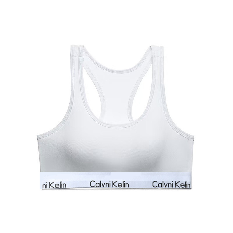 Памучен комплект бельо за жени с пълна и формована чашка, рацербек стил, фиксирани двойни презрамки, спортно-удобен