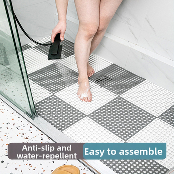 Nordiska stila vannas istabas pretizlīdēšanas paklājiņš, griezamam dušas paklājiņam, plastmasas, pielāgojams