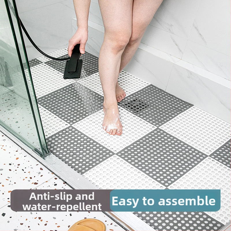 Nordiska stila vannas istabas pretizlīdēšanas paklājiņš, griezamam dušas paklājiņam, plastmasas, pielāgojams