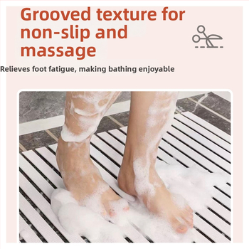 Kupaonska protuklizna podloga – pravokutnog oblika, gumena, minimalisticki stil, prilagodljiva, čišćenje ispiranjem