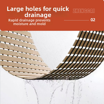 Kupaonska protuklizna podloga – pravokutnog oblika, gumena, minimalisticki stil, prilagodljiva, čišćenje ispiranjem