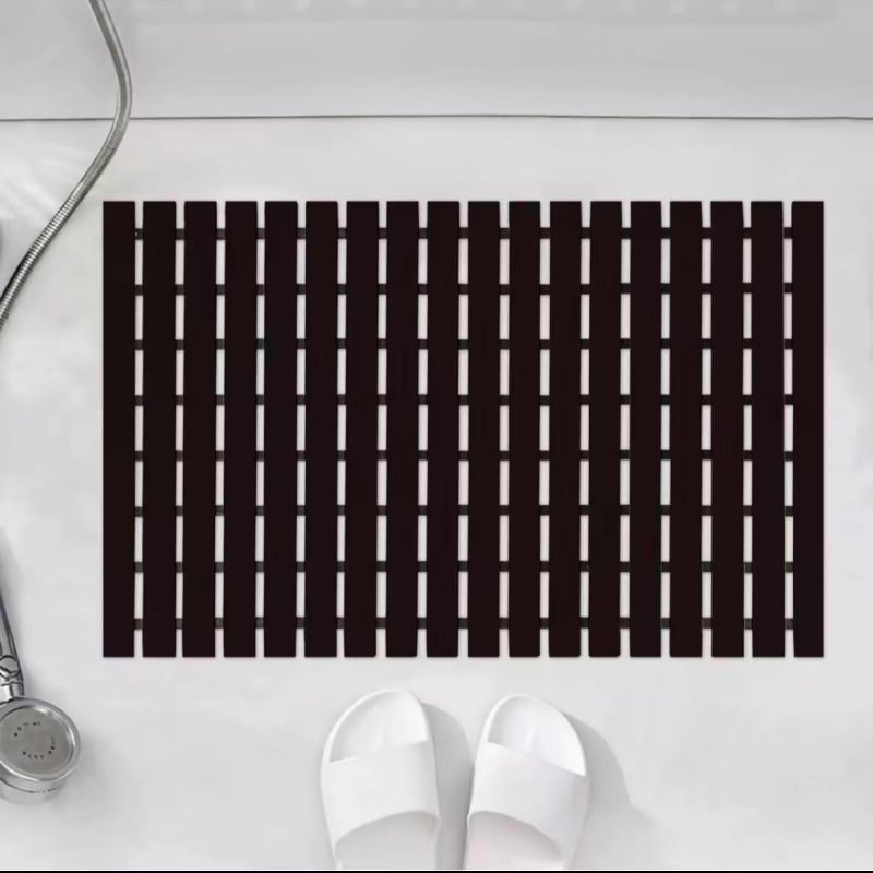 Kupaonska protuklizna podloga – pravokutnog oblika, gumena, minimalisticki stil, prilagodljiva, čišćenje ispiranjem