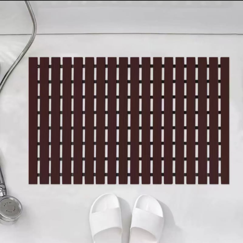 Kupaonska protuklizna podloga – pravokutnog oblika, gumena, minimalisticki stil, prilagodljiva, čišćenje ispiranjem