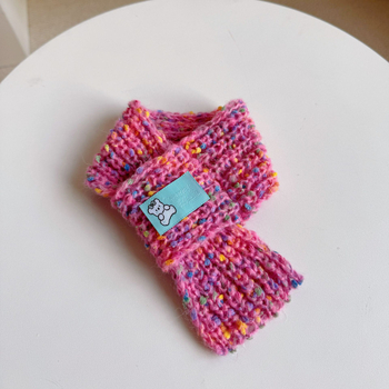 Suņu un kaķu ziemas adīta šalle un aksesuārs – Monohromatisks vilnas materiāls, dažādas aušanas iespējas, izšūšana